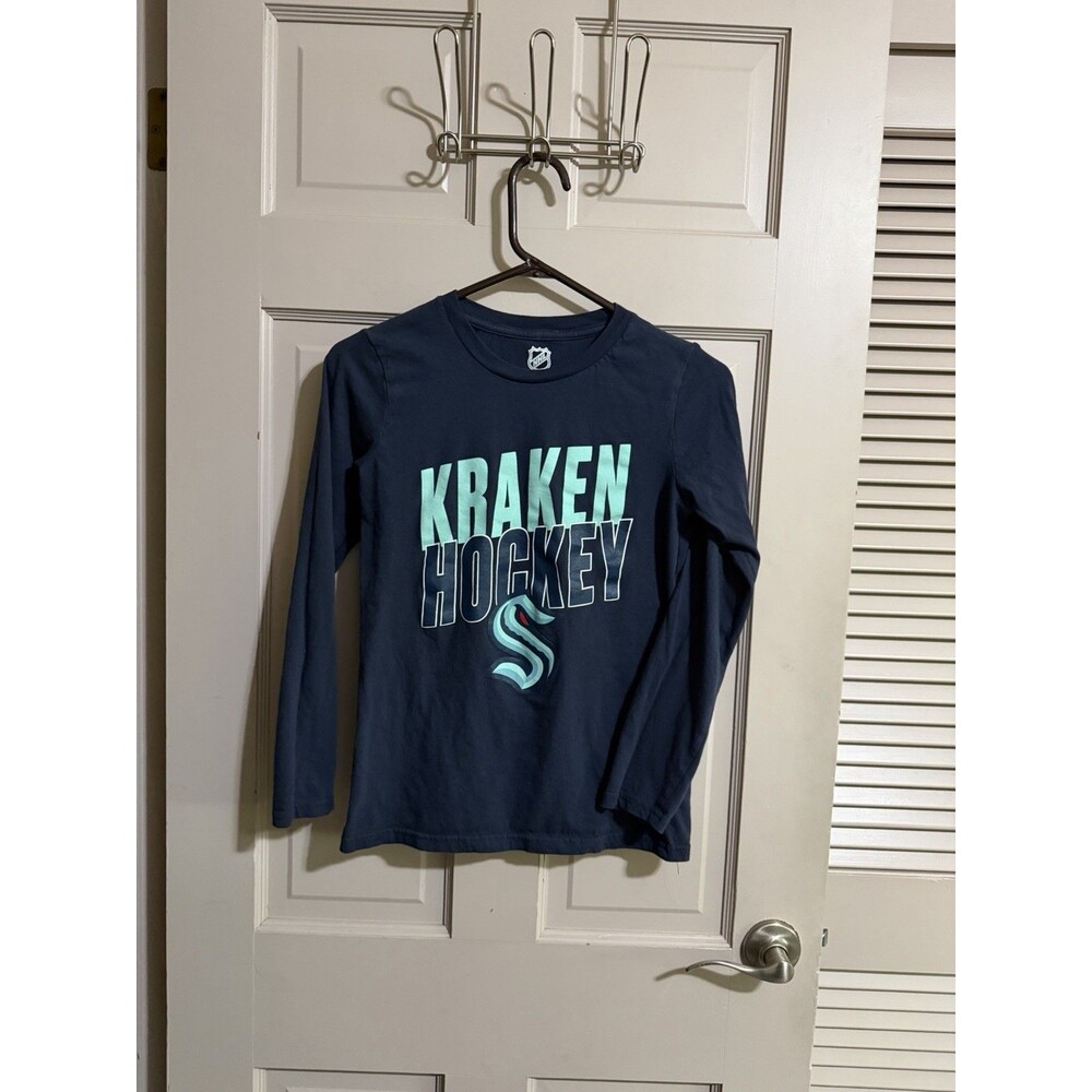 Girls Kraken Hockey Long Sleeve Shirt Seattle Size Small Kids NHL